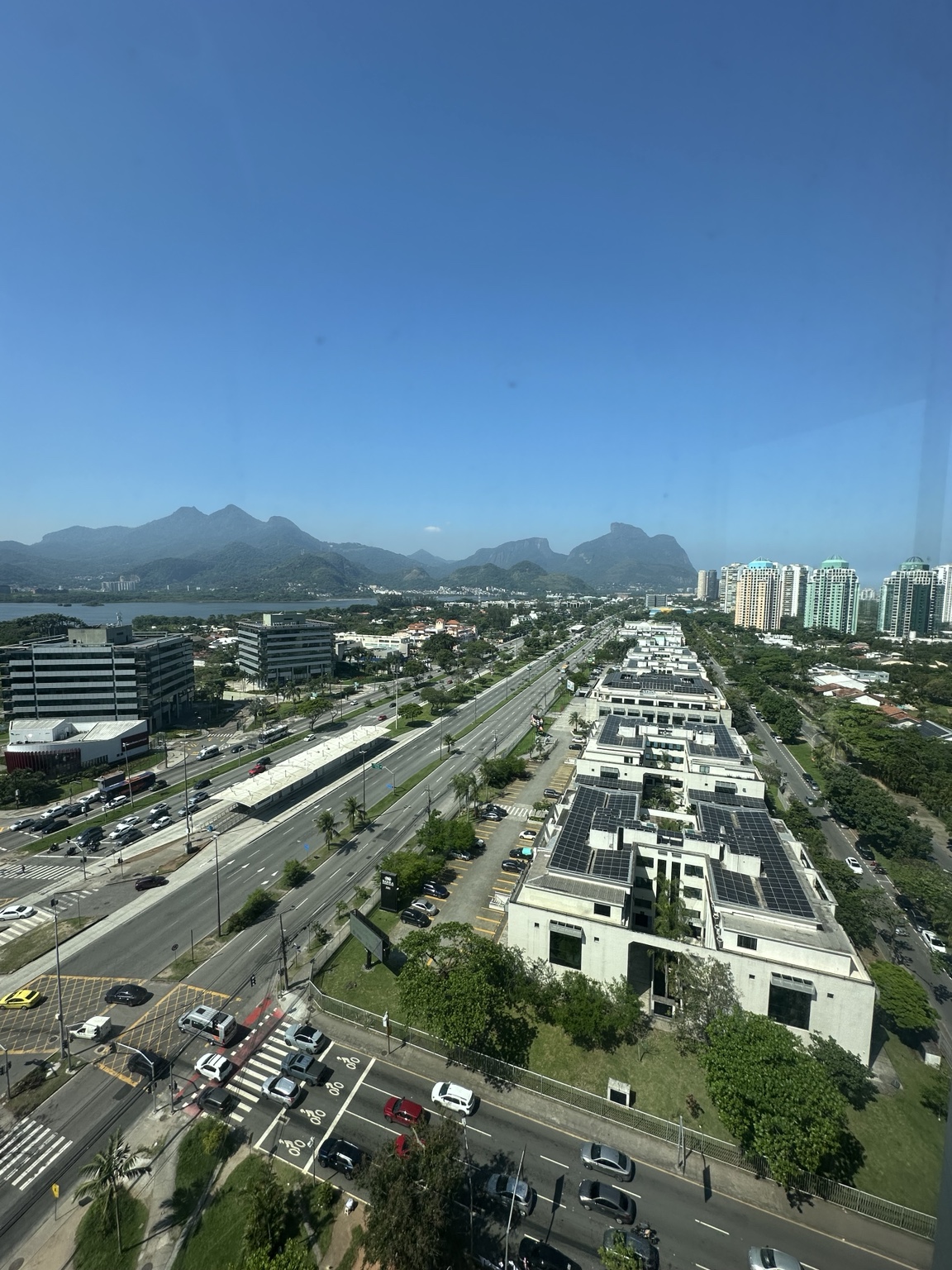 Vista da Barra da Tijuca a partir do salão